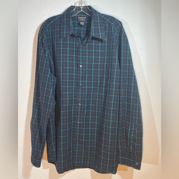 COLOURS by ALEXANDER JULIAN Plaid Button Down Casual Size XL - Picture 1 of 6